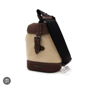 Coach CH074 Hudson Small Canvas Sling Backpack NWT PRICE FIRM